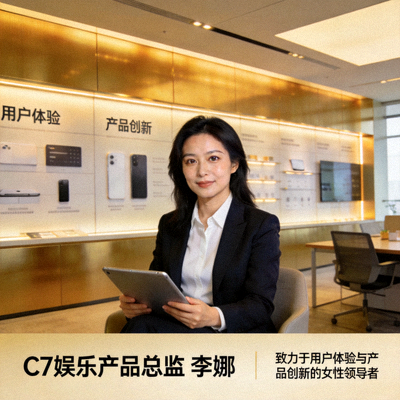 C7娱乐产品总监李娜女士肖像：一位致力于用户体验与产品创新的女性领导者