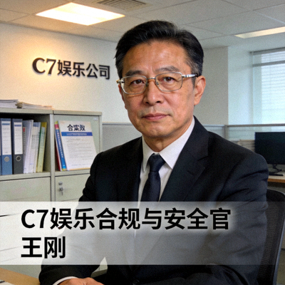 C7娱乐合规与安全官王刚先生肖像：一位严肃认真的法律与安全合规专家
