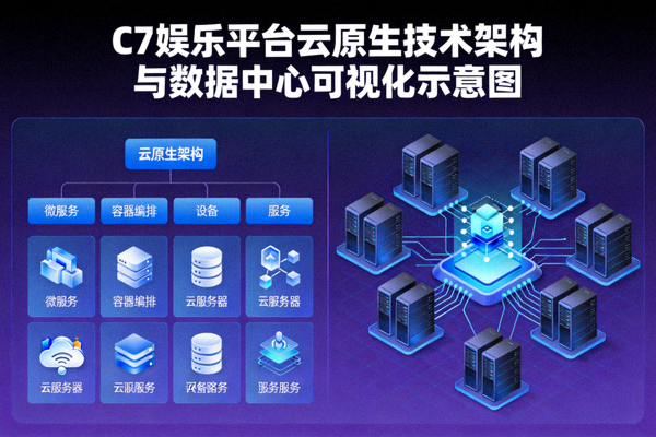 C7娱乐平台云原生技术架构与数据中心可视化示意图
