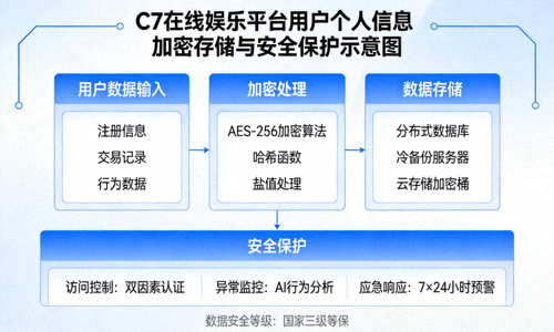 C7在线娱乐平台用户个人信息加密存储与安全保护的详细示意图